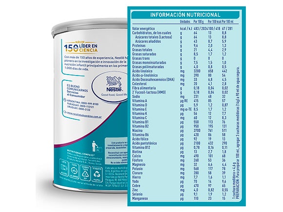 Dorso de lata NAN® OPTIPRO® 2