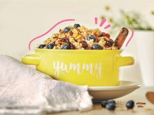 Quinoa con leche y blueberry