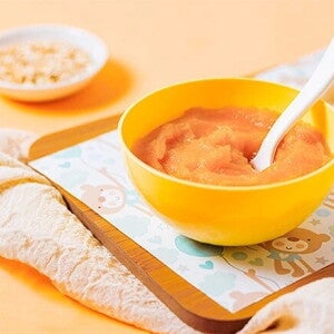 Puré de zanahoria y arroz