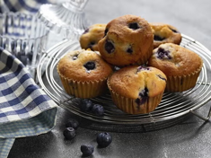 Deliciosos cupcakes de arándanos